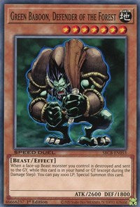 Green Baboon, Defender of the Forest [SBCB-EN053] Common | North Game Den