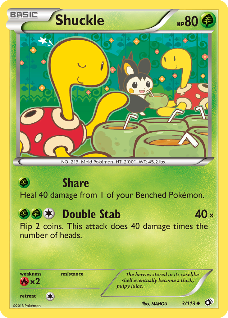 Shuckle (3/113) [Black & White: Legendary Treasures] | North Game Den