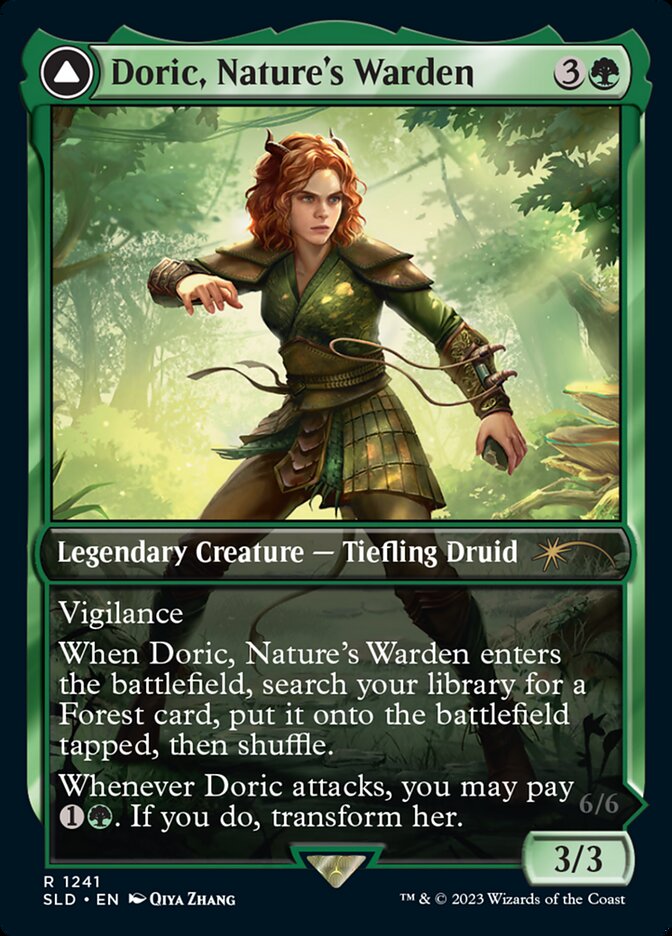 Doric, Nature's Warden // Doric, Owlbear Avenger [Secret Lair Drop Series] | North Game Den