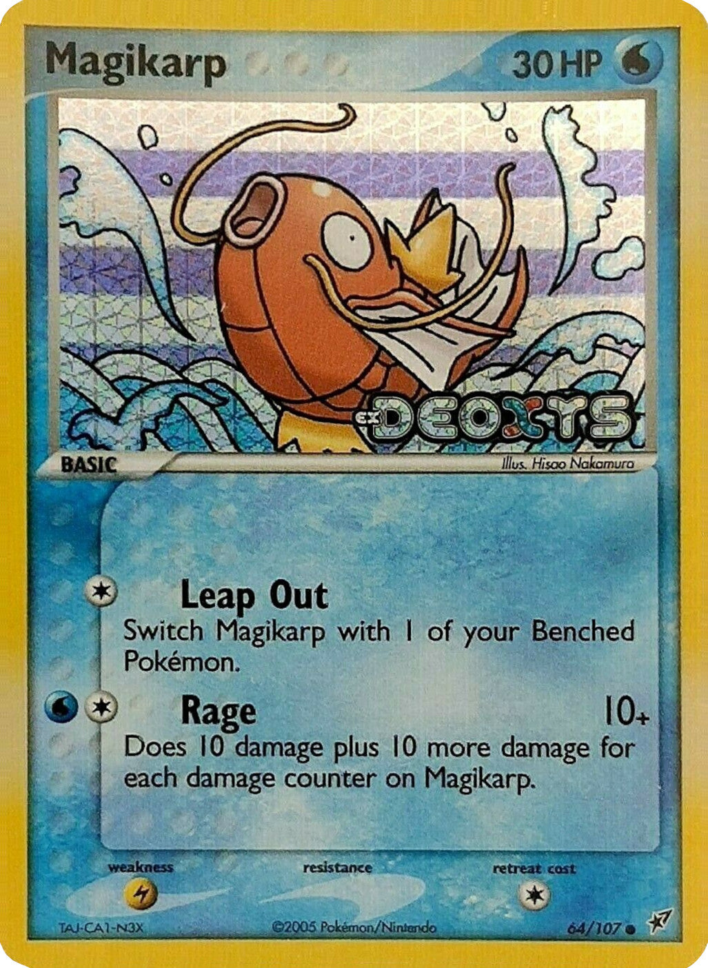 Magikarp (64/107) (Stamped) [EX: Deoxys] | North Game Den