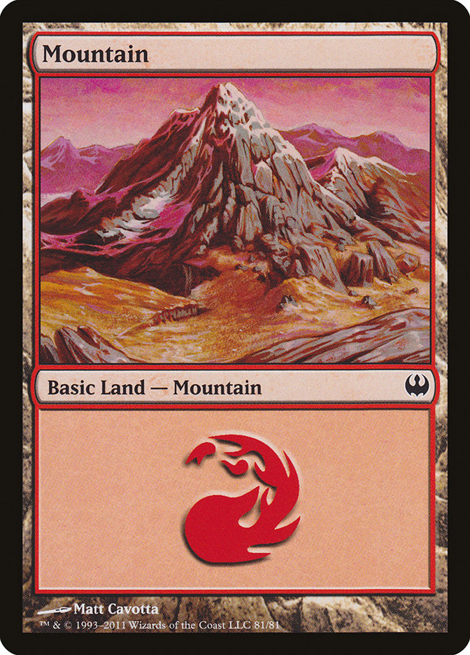Mountain (81) [Duel Decks: Knights vs. Dragons] | North Game Den