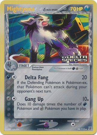 Mightyena (24/113) (Delta Species) (Stamped) [EX: Delta Species] | North Game Den