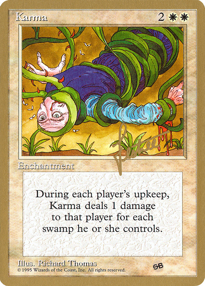 Karma (Bertrand Lestree) (SB) [Pro Tour Collector Set] | North Game Den