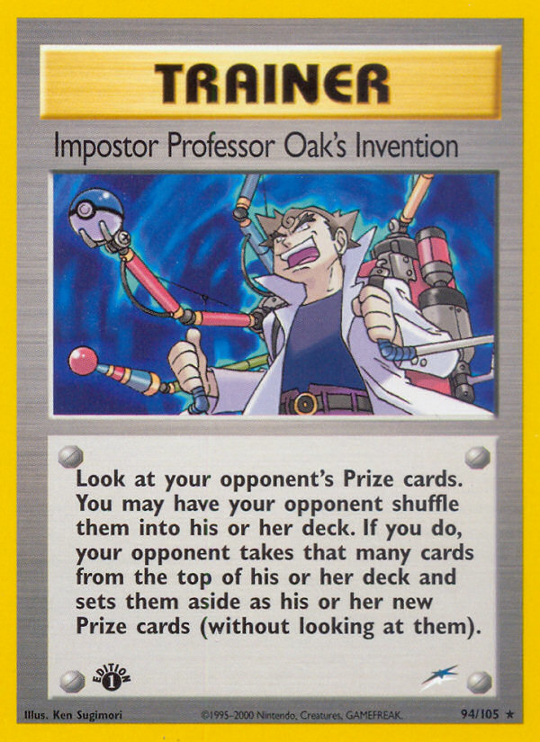 Impostor Professor Oak's Invention (94/105) [Neo Destiny 1st Edition] | North Game Den