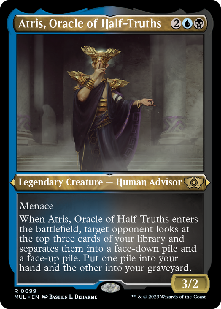 Atris, Oracle of Half-Truths (Foil Etched) [Multiverse Legends] | North Game Den
