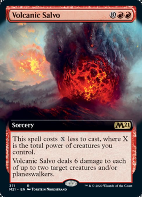 Volcanic Salvo (Extended Art) [Core Set 2021] | North Game Den