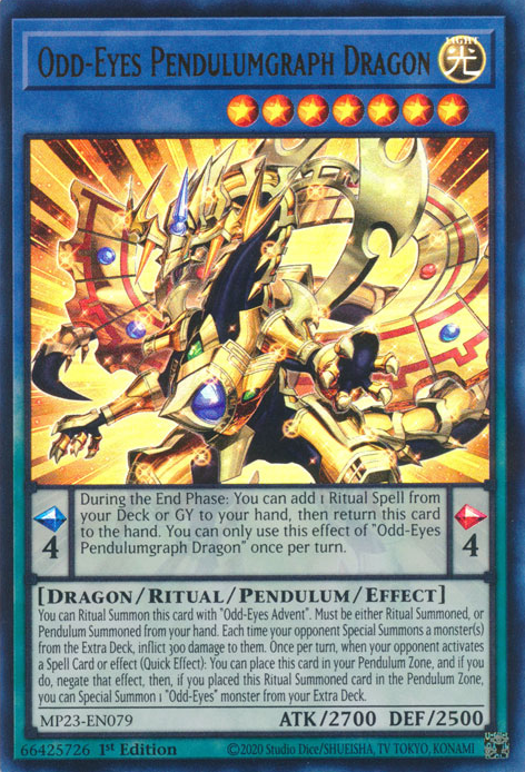 Odd-Eyes Pendulumgraph Dragon [MP23-EN079] Ultra Rare | North Game Den