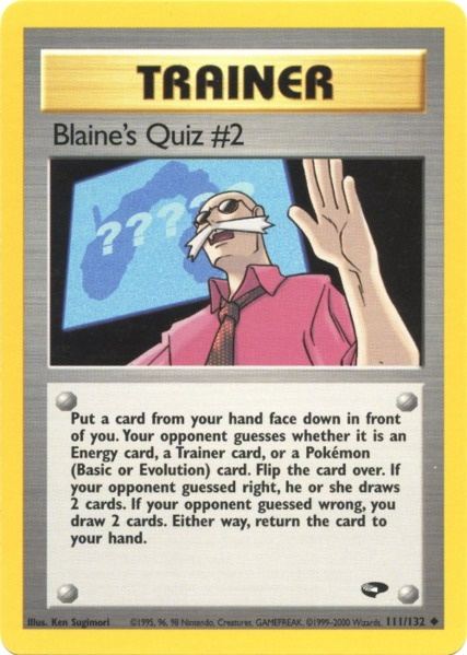 Blaine's Quiz #2 (111/132) [Gym Challenge Unlimited] | North Game Den