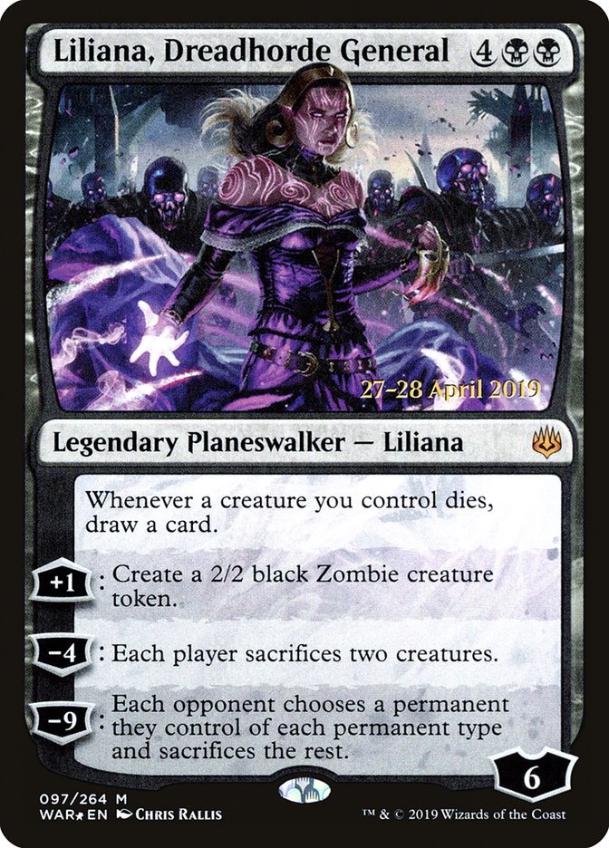 Liliana, Dreadhorde General  [War of the Spark Prerelease Promos] | North Game Den