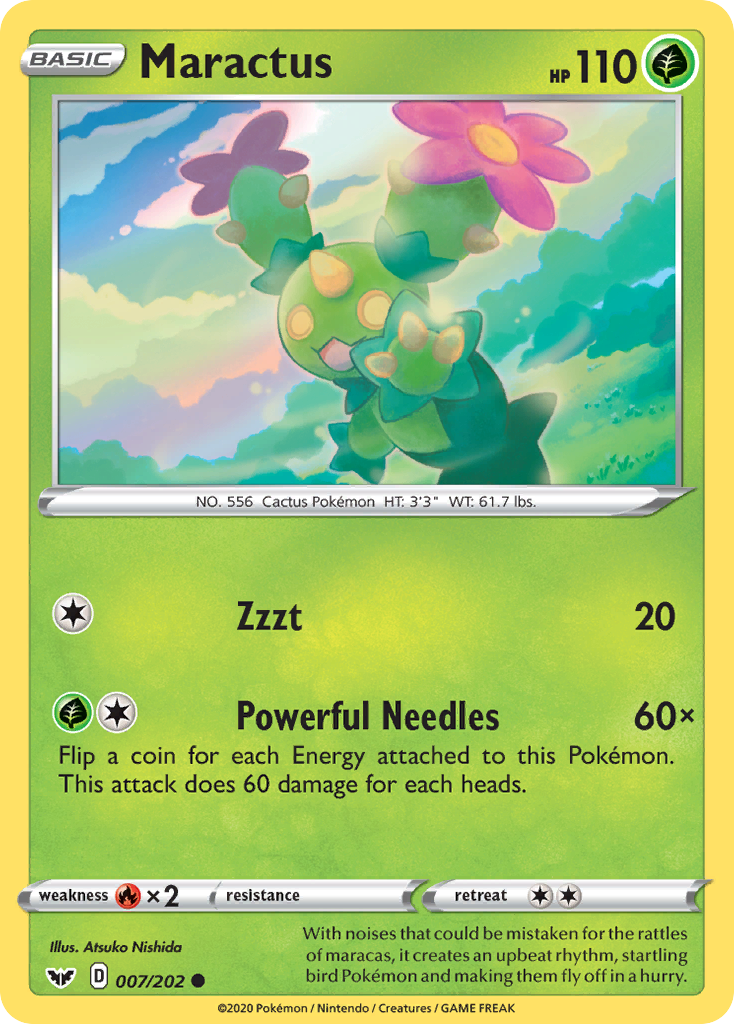 Maractus (007/202) [Sword & Shield: Base Set] | North Game Den