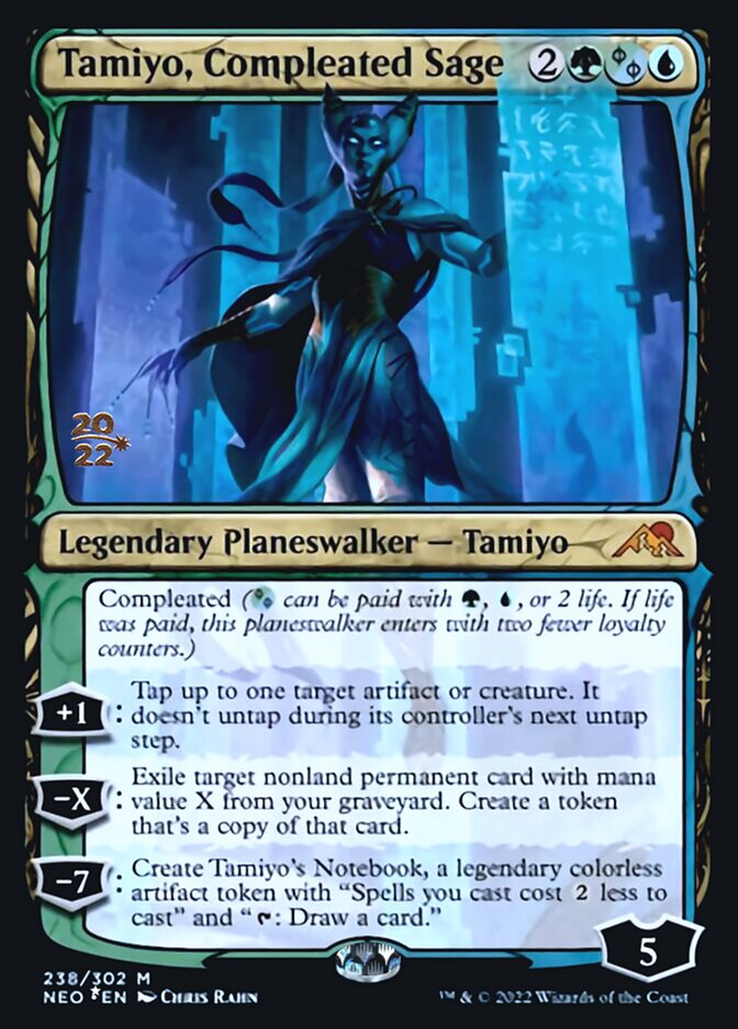 Tamiyo, Compleated Sage [Kamigawa: Neon Dynasty Prerelease Promos] | North Game Den