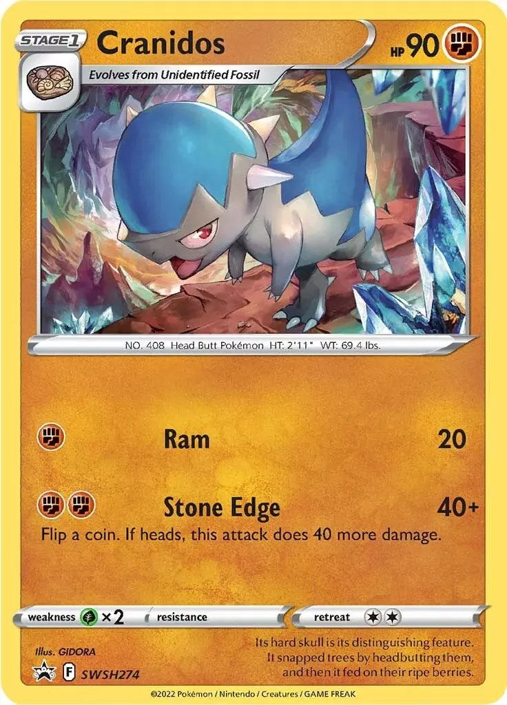 Cranidos (SWSH274) [Sword & Shield: Black Star Promos] | North Game Den