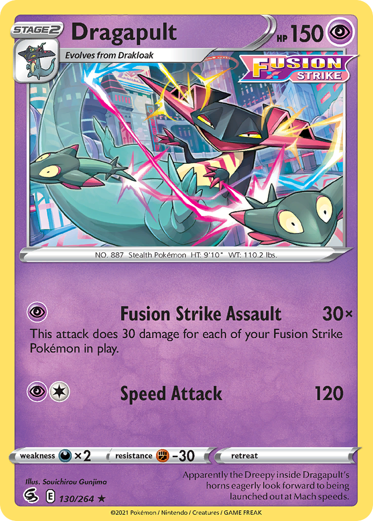 Dragapult (130/264) (Theme Deck Exclusive) [Sword & Shield: Fusion Strike] | North Game Den