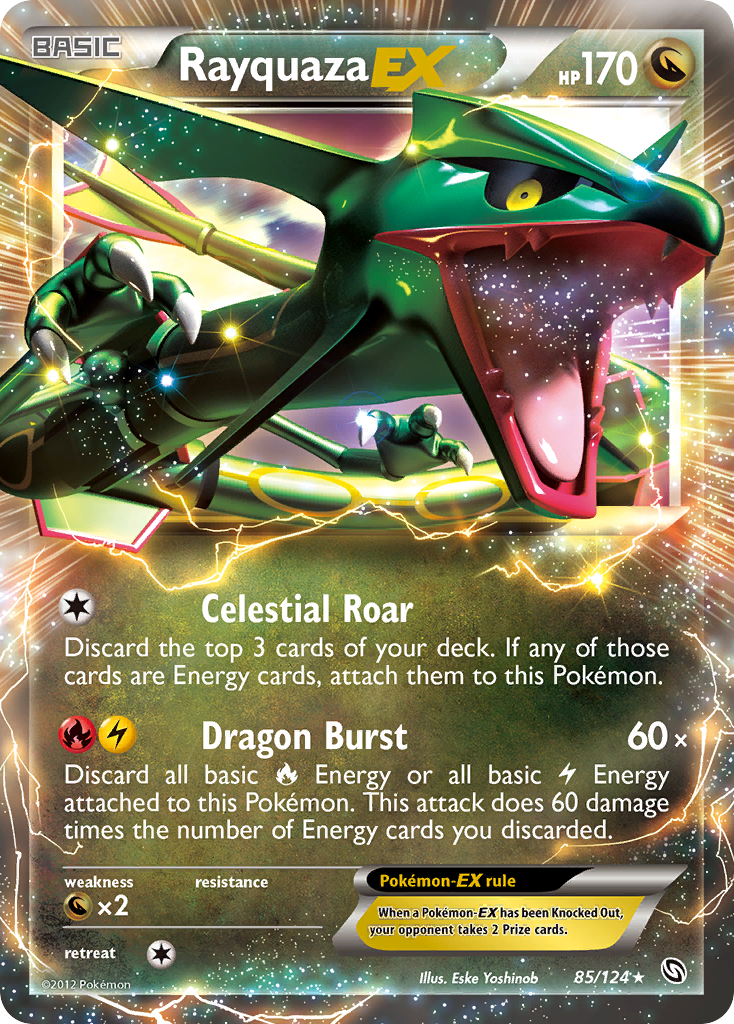 Rayquaza EX (85/124) [Black & White: Dragons Exalted] | North Game Den