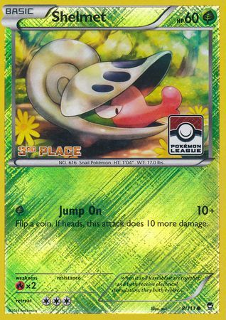 Shelmet (8/111) (League Promo 3rd Place) [XY: Furious Fists] | North Game Den