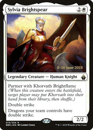 Sylvia Brightspear [Battlebond Promos] | North Game Den