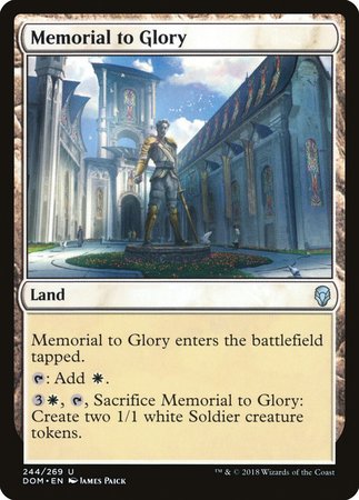 Memorial to Glory [Dominaria] | North Game Den