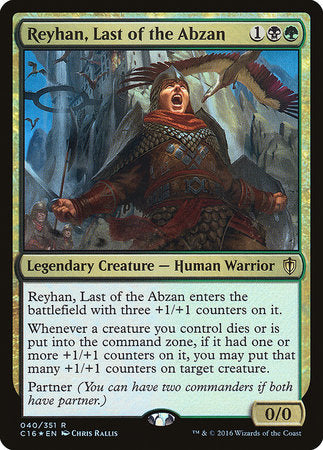 Reyhan, Last of the Abzan [Commander 2016] | North Game Den