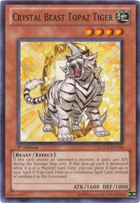 Crystal Beast Topaz Tiger [LCGX-EN158] Common | North Game Den