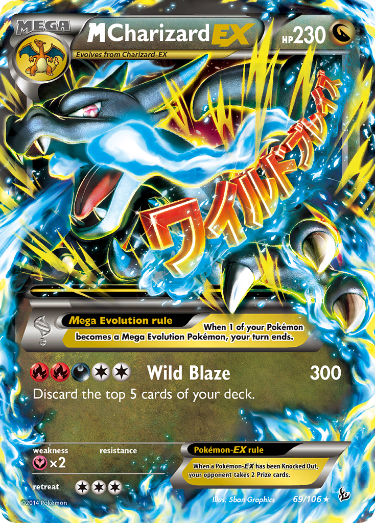 M Charizard EX (69/106) [XY: Flashfire] | North Game Den