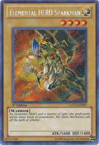 Elemental HERO Sparkman (Alternate Art) [LCGX-EN007] Secret Rare | North Game Den