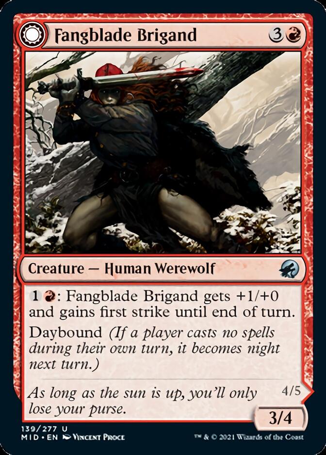 Fangblade Brigand // Fangblade Eviscerator [Innistrad: Midnight Hunt] | North Game Den