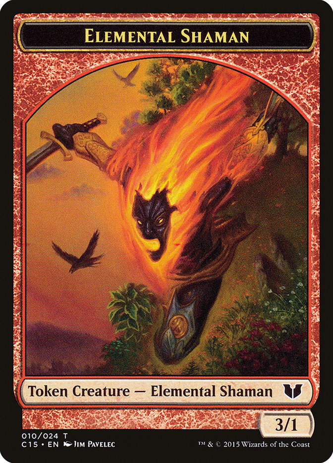 Elemental Shaman Token [Commander 2015 Tokens] | North Game Den