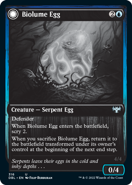 Biolume Egg // Biolume Serpent [Innistrad: Double Feature] | North Game Den