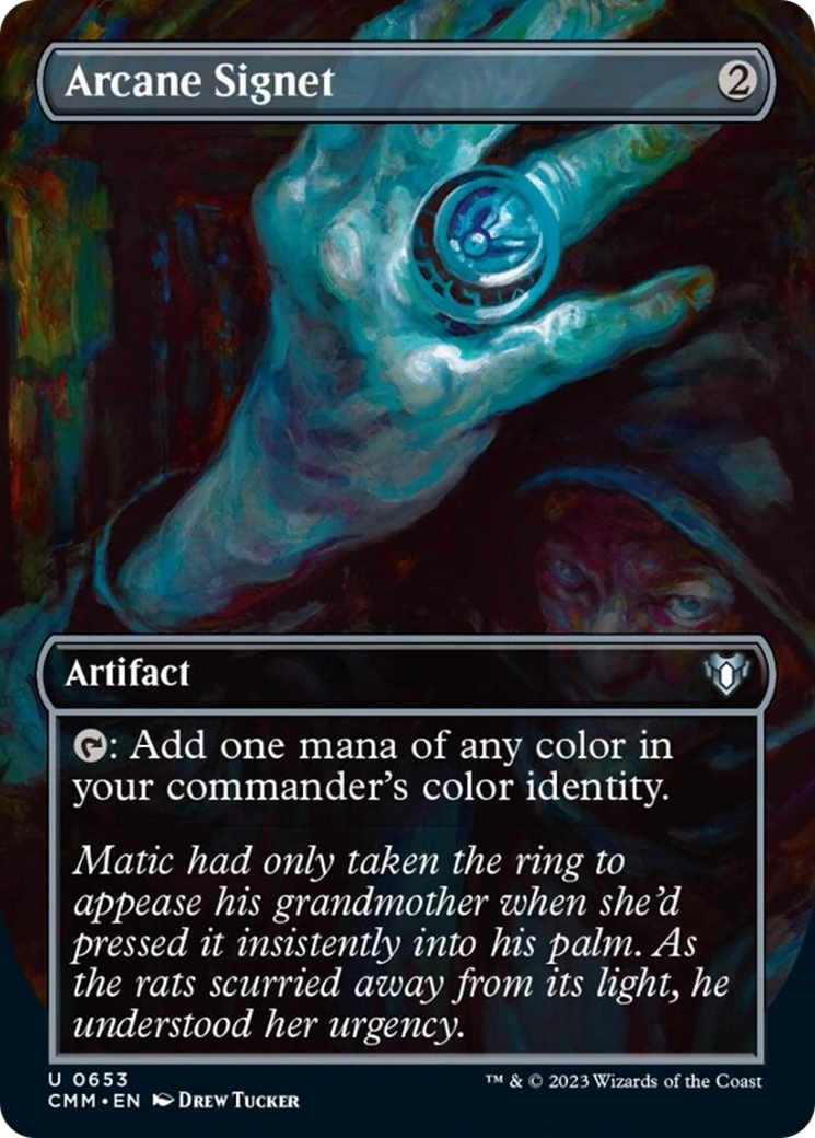 Arcane Signet (Borderless Alternate Art) [Commander Masters] | North Game Den