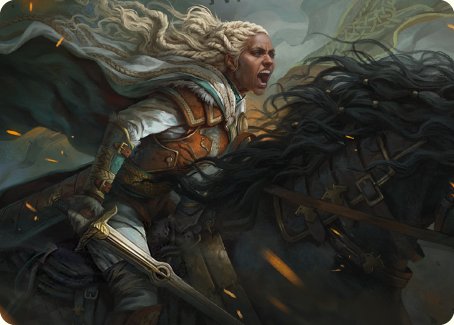 Eowyn, Fearless Knight Art Card [The Lord of the Rings: Tales of Middle-earth Art Series] | North Game Den