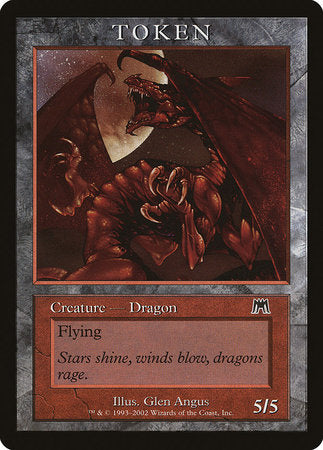 Dragon Token (Onslaught) [Magic Player Rewards 2002] | North Game Den