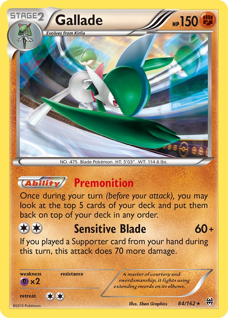 Gallade (84/162) (Cosmos Holo) (Blister Exclusive) [XY: BREAKthrough] | North Game Den