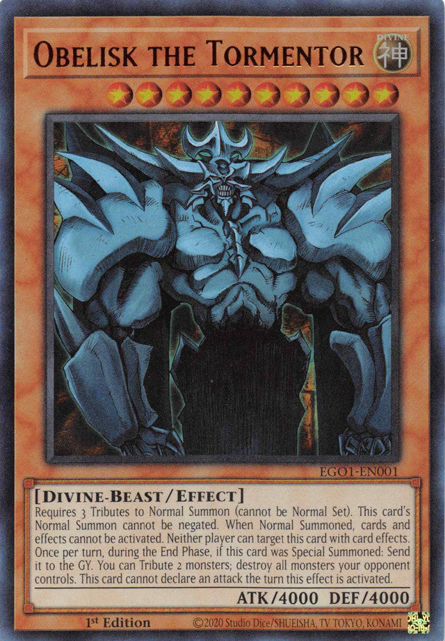 Obelisk the Tormentor [EGO1-EN001] Ultra Rare | North Game Den