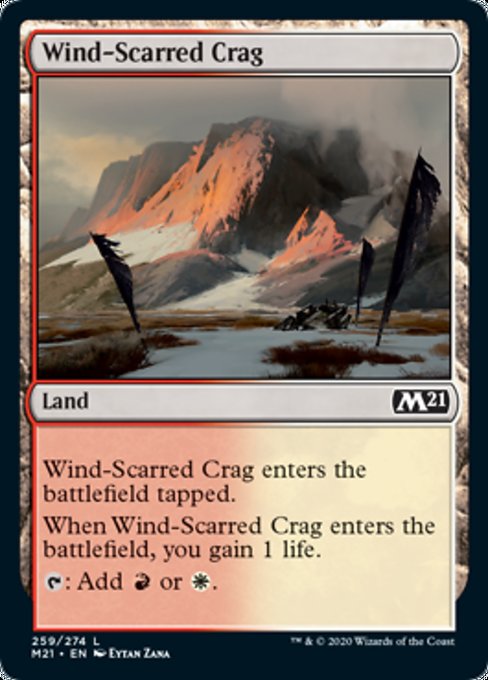 Wind-Scarred Crag [Core Set 2021] | North Game Den