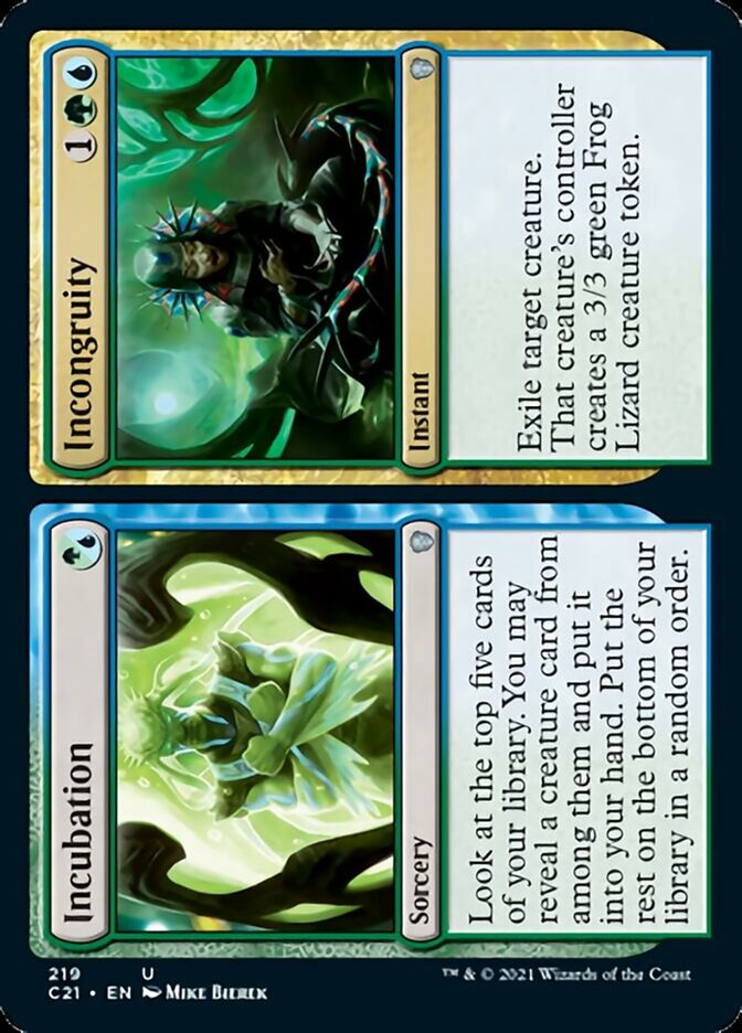 Incubation // Incongruity [Commander 2021] | North Game Den