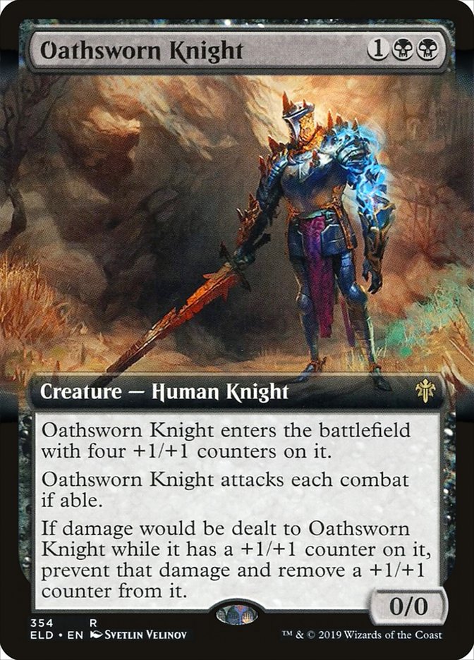 Oathsworn Knight (Extended Art) [Throne of Eldraine] | North Game Den