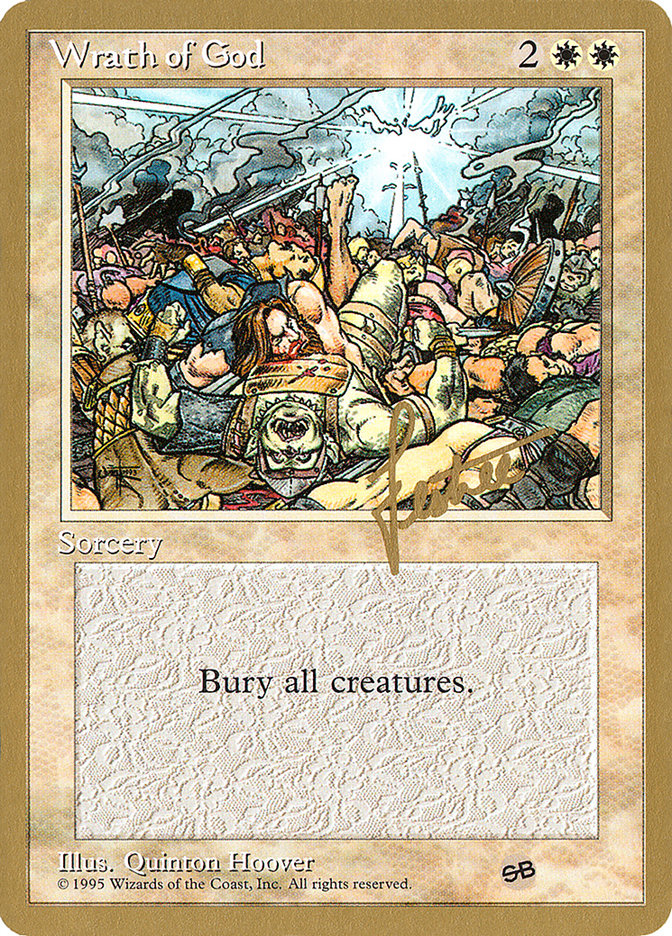 Wrath of God (Bertrand Lestree) (SB) [Pro Tour Collector Set] | North Game Den