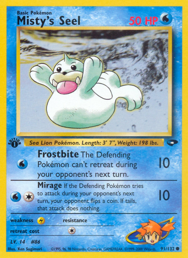 Misty's Seel (91/132) [Gym Challenge 1st Edition] | North Game Den