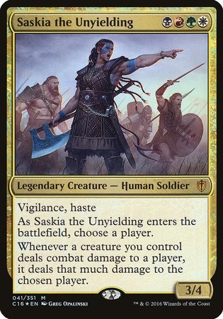 Saskia the Unyielding (Commander 2016) [Commander 2016 Oversized] | North Game Den
