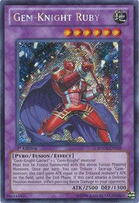 Gem-Knight Ruby [HA05-EN019] Secret Rare | North Game Den