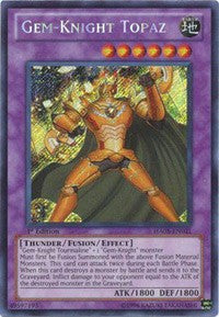 Gem-Knight Topaz [HA05-EN021] Secret Rare | North Game Den