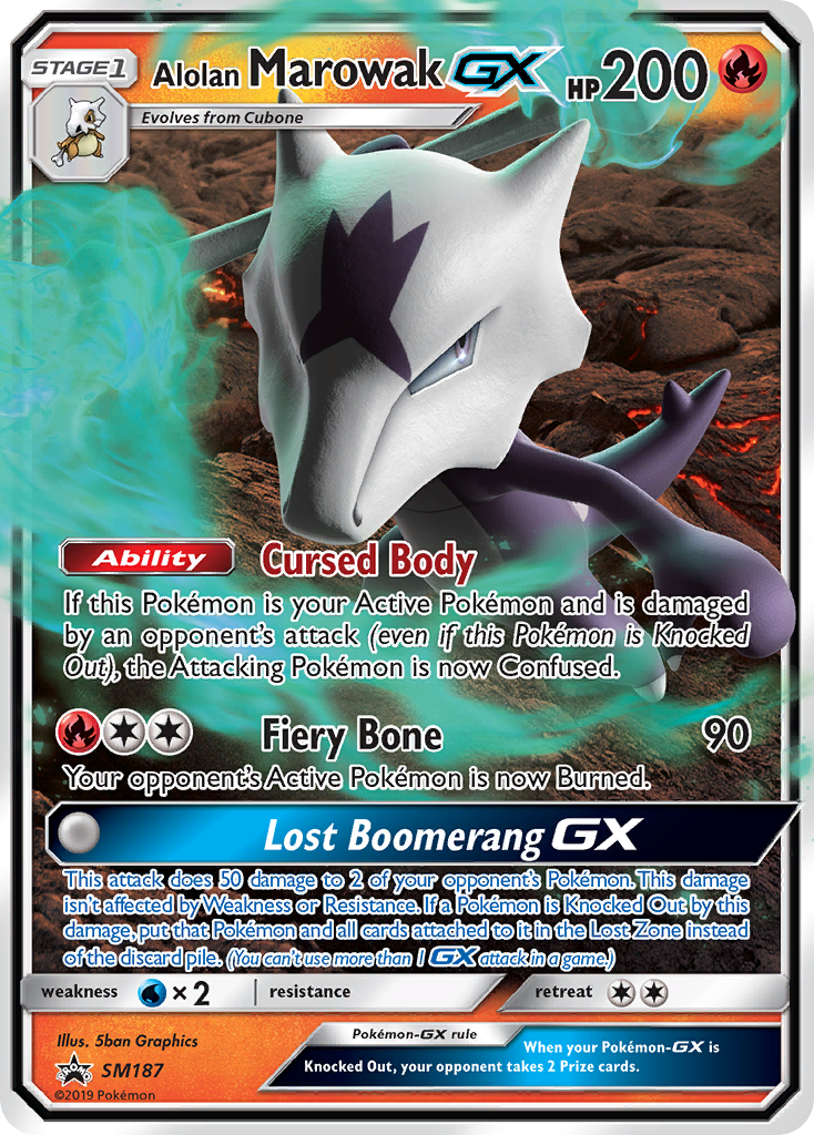 Alolan Marowak GX (SM187) [Sun & Moon: Black Star Promos] | North Game Den