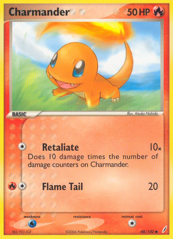 Charmander (48/100) [EX: Crystal Guardians] | North Game Den