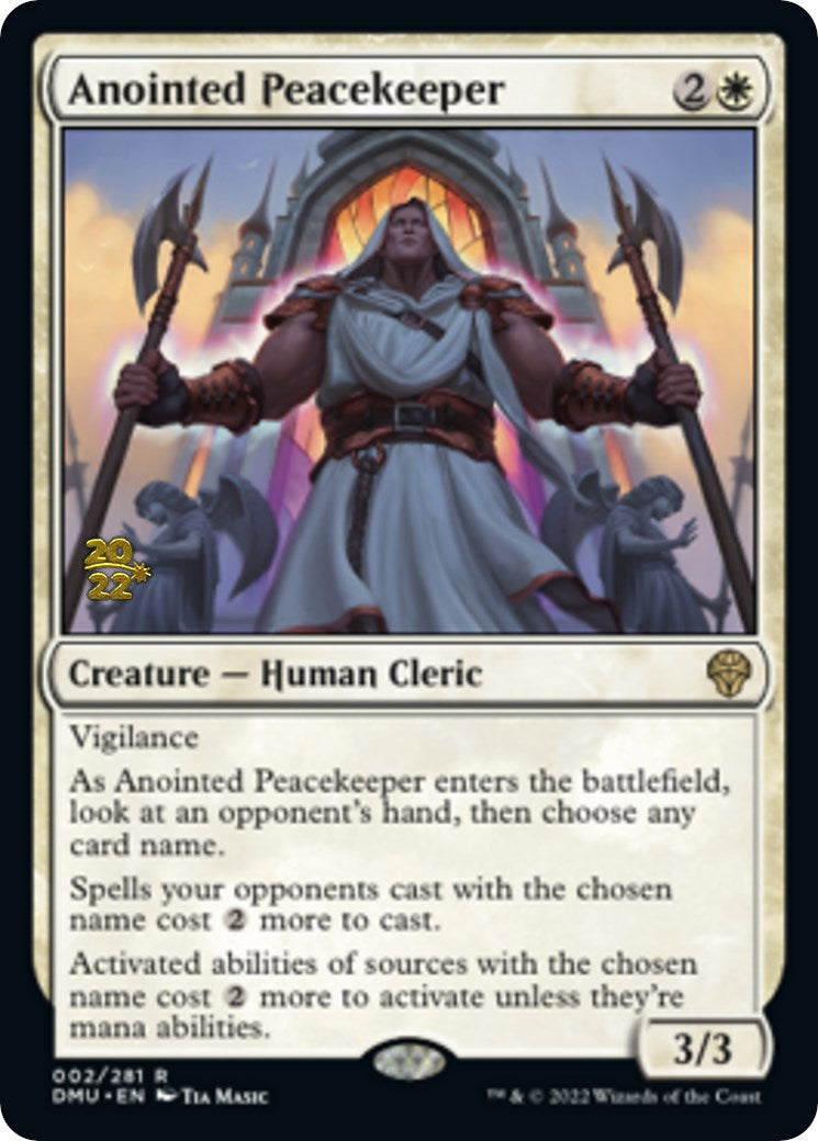 Anointed Peacekeeper [Dominaria United Prerelease Promos] | North Game Den