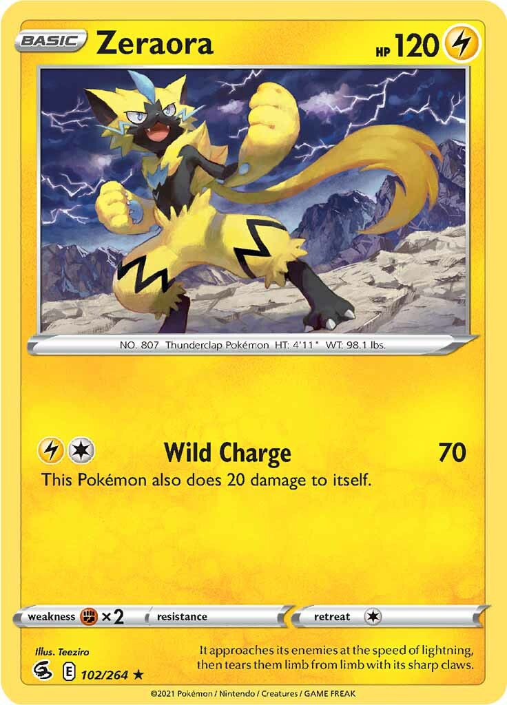 Zeraora (102/264) [Sword & Shield: Fusion Strike] | North Game Den