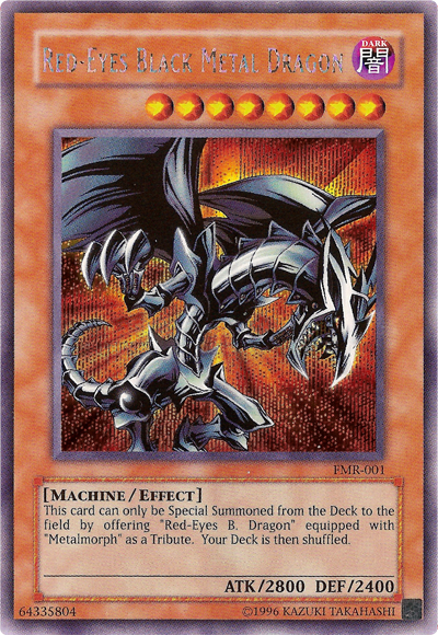 Red-Eyes Black Metal Dragon (Forbidden Memories) [FMR-001] Prismatic Secret Rare | North Game Den