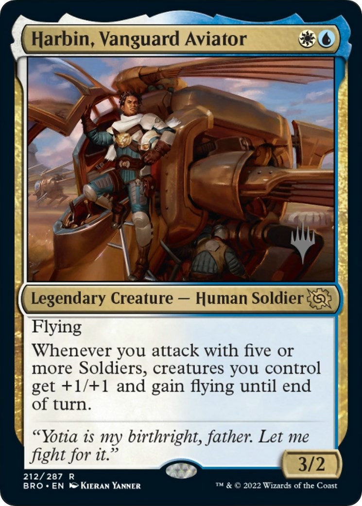 Harbin, Vanguard Aviator (Promo Pack) [The Brothers' War Promos] | North Game Den