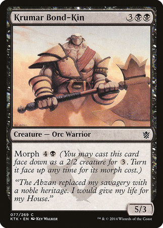 Krumar Bond-Kin [Khans of Tarkir] | North Game Den