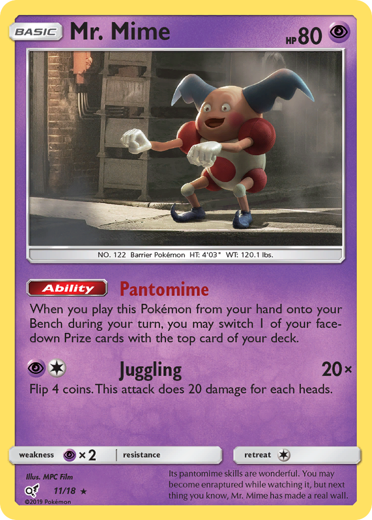 Mr. Mime (11/18) [Sun & Moon: Detective Pikachu] | North Game Den