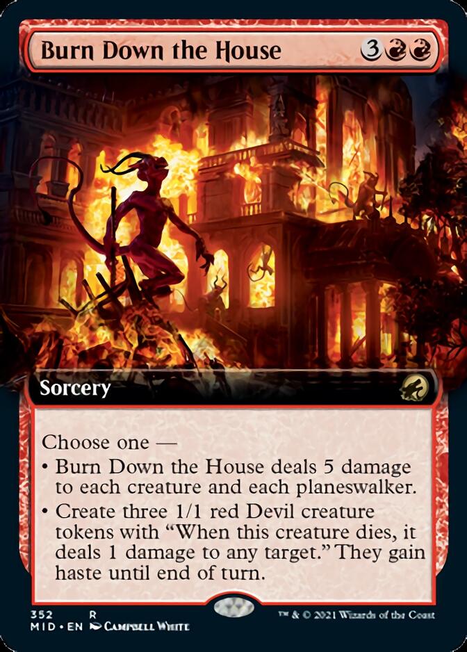 Burn Down the House (Extended) [Innistrad: Midnight Hunt] | North Game Den